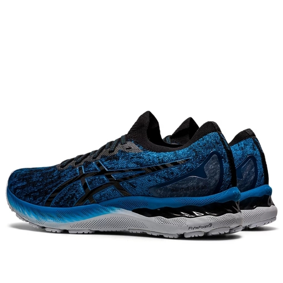 Asics Gel-Nimbus 23 KnitColor Grey Floss Maco BlueSize 6 Women's Style 1012A88 - Picture 3 of 7